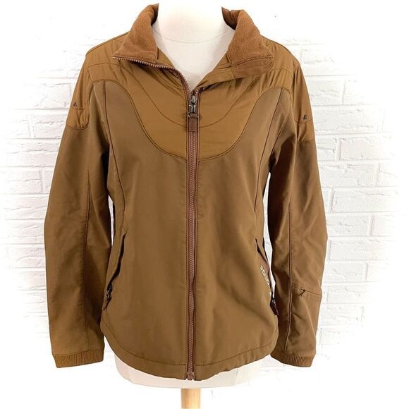 VINTAGE Powderhorn Ski Winter Fleece Lined Brown Jacket Size Medium - Picture 2 of 9